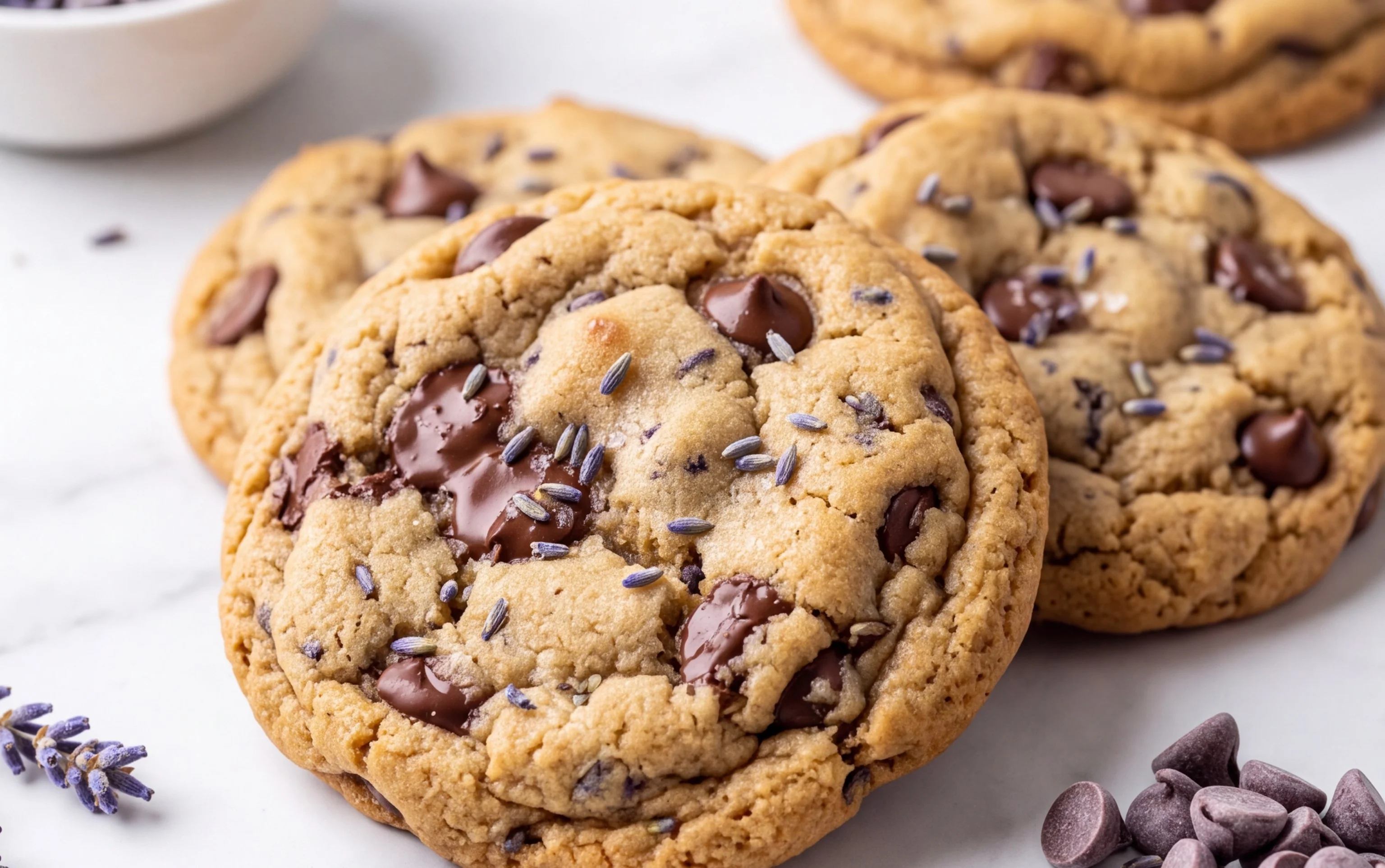 Cookies Chocolat Lavande: Magie Florale & Évasion Douce