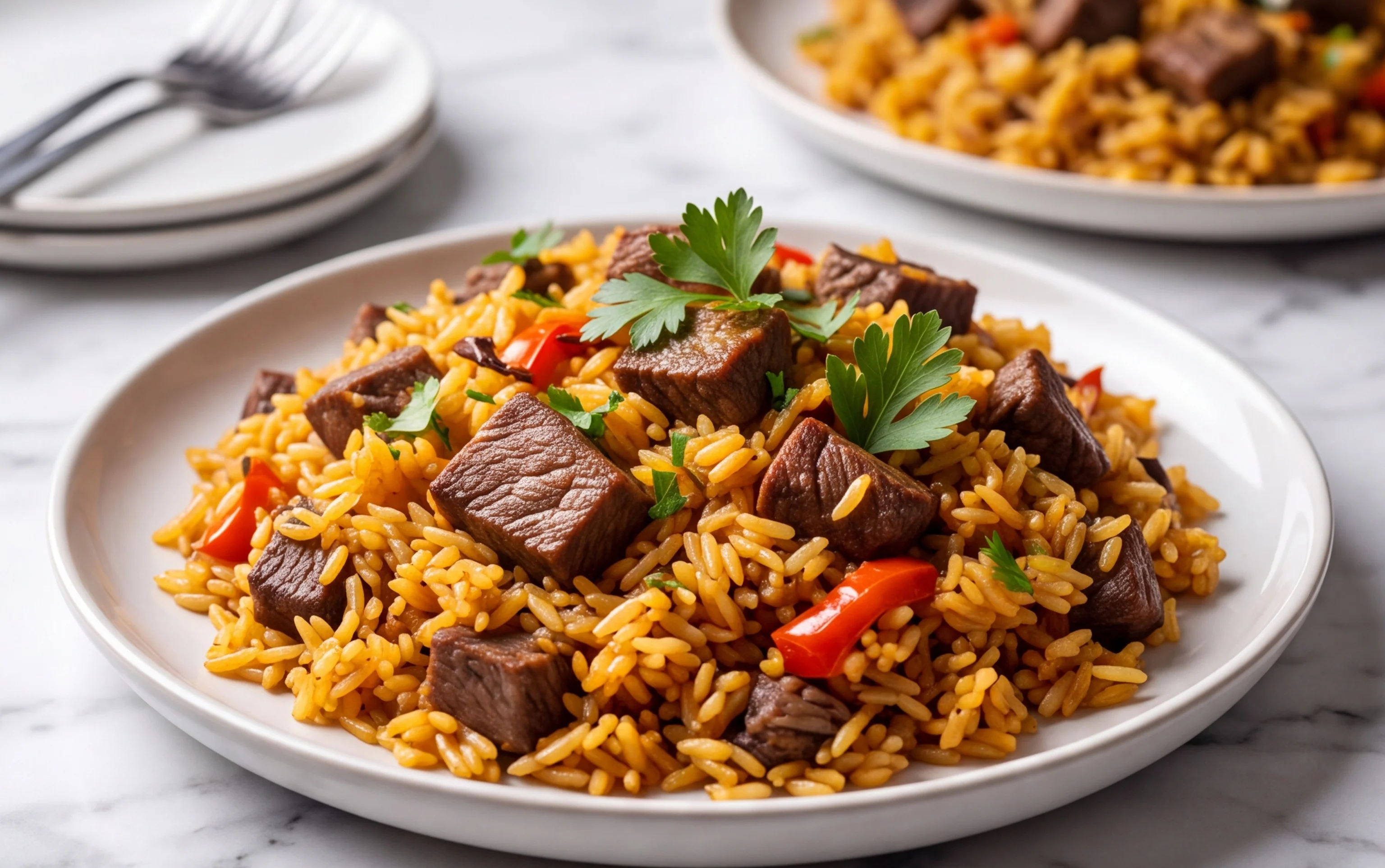 Plov au Bœuf: Voyage culinaire en Asie Centrale